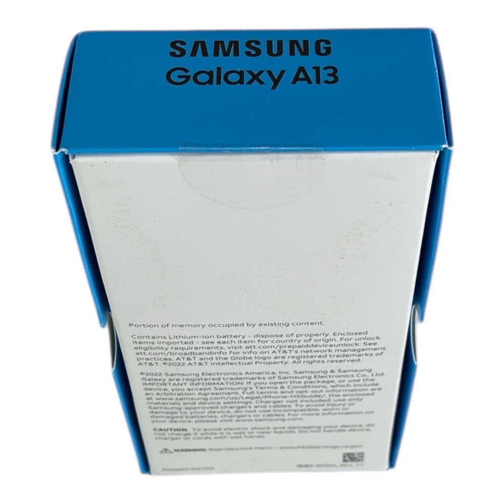 NWT galaxy a13 SM-A135U black 32gb sealed in box locked Att network - Picture 8 of 14